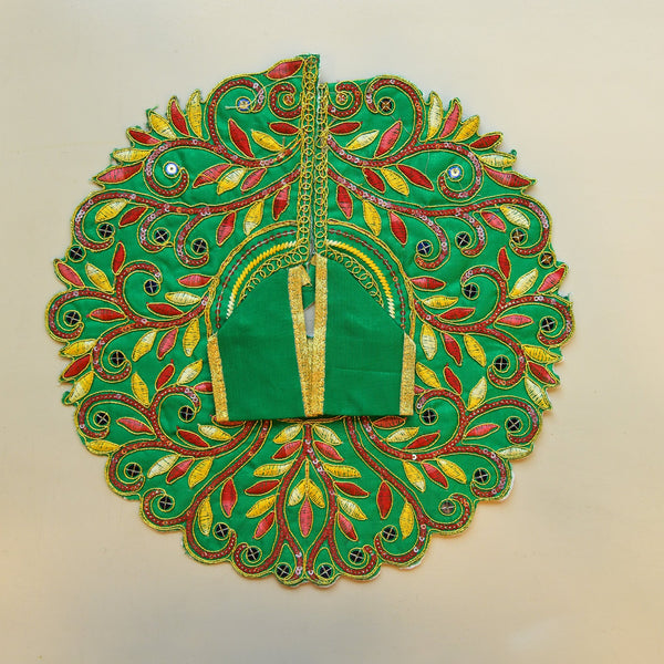 Paisley Scrollwork Poshaak — Emerald