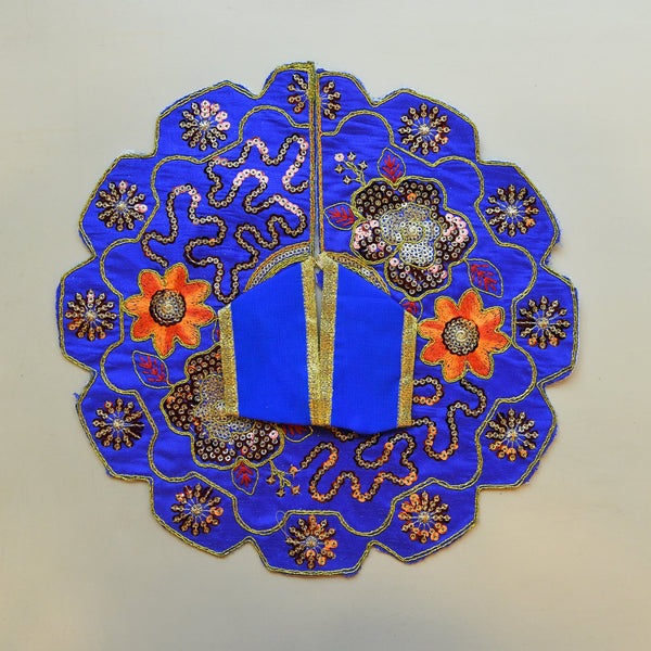 Gold Poshaak — Cobalt Blue