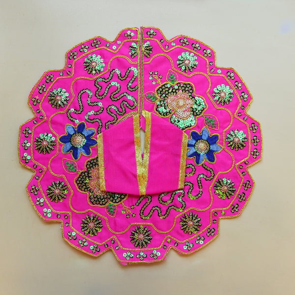 Floral Poshaak — Lotus Magenta