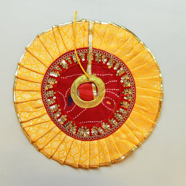 Floral Set Poshaak — Yellow & Red