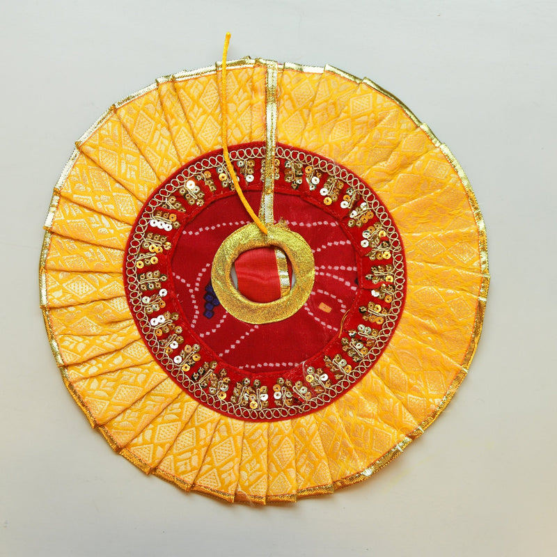 Floral Set Poshaak — Yellow & Red