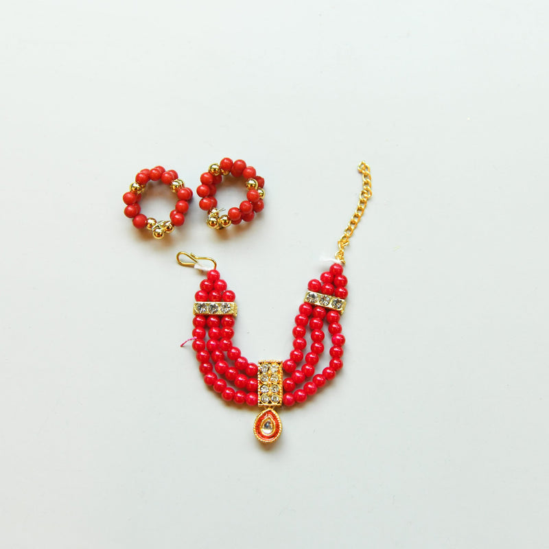 Red Coral Full Set — Mala & Kangan