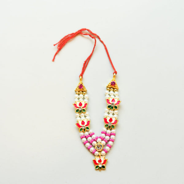 Lotus Pearl Mala — Pink Blush